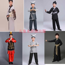 Childrens ancient installation Water Margin Outer Crooked Chuanliang Mountain Good Han Heroes Wu used the birthday platform to perform costumes