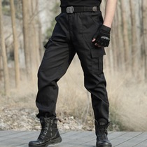 Black training pants mens summer consul tactical pants tooling special forces military pants military fans Security pants loose