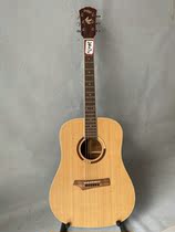 41 inch folk guitar face single rosewood fingerboard spruce wood box original factory tail single