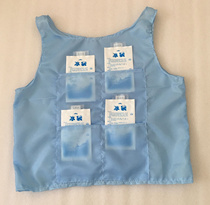Cooling vest ice suit doll clothing special ventilation small fan cooling vest summer heat prevention and cooling artifact