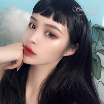 Net red with fake bangs invisible invisible Japanese two-dimensional yuan Qi Liuhai eyebrow face repair air comic wig