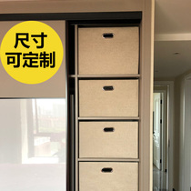 Drawer-type collection box custom size fabric folding unleaded storage packaging cabinet clothes container box customized
