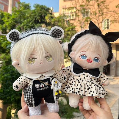 taobao agent 【Love bears】BJD8/6 points GSC small cloth paper cotton doll 10/15/20cm baby clothing material bag