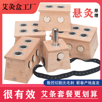 Bamboo Moxibustion Box Home Single Hole Broiling Box Suspended Moxibustion Moxa Stick Smoked Case Moxibustion Jar Wooden Full Body Moxibustion Apparatus