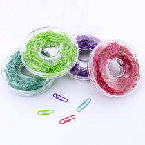 Color non-slip paperclip doughnut clip metal 50 student office stationery school supplies