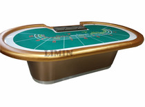 High-end Baccarat 2 8 meters local tyrants gold stickers imported Fire Board tapered feet super stable can be customized 9-person table