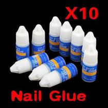 10pcs x 3g nail art uv gel acrylic false nails glue manicure