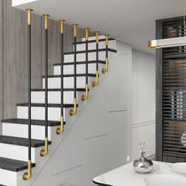 Simple modern indoor stair handrail fence Creative custom light luxury side mounted railing Nordic household attic fence