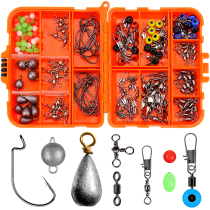 Wee and 165 pieces Luya fish hook accessories suit Texas fishing group Sea fishing kit Fishing Kit Cross-border Fishing Kits