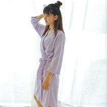Summer thin Sleeping Burqa Woman Wavg Bathrobe Men And Women Hotel Beauty Salon Special Absorbent Bath Clothes Pajamas Pyjamas