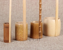 Bamboo wine Ware long handle spilled small spoon extended wine spoon wine tasting household plastic bamboo commercial