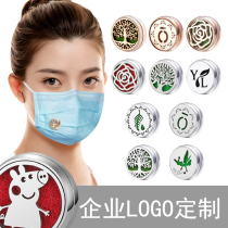 Guo Jingjings Tongan Mask Incense buckle Essential Oil Buckle Fresh Breath Button Magnet Expanded Fragrance and Aroma Clip Button Booking 15mm