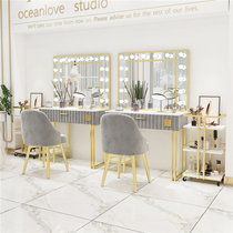 Nordic photo studio Dresser Mirror table Wedding beauty shop Studio training makeup store Professional special makeup table