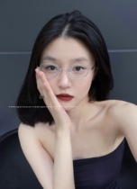 10Eighteen]Said no return custom niche retro silver flat mirror round frame glasses