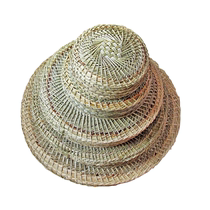 Steamer mat straw mat rattan straw tatami small steamer cage mat steamer mat non-stick round knitting thickening encryption