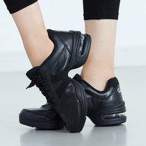 Sansha France Sansha Adult Modern Dance Shoe Soft Bottom Gas Mat Leather Face Square Dance Sports Dance Shoes Jazz Shoes