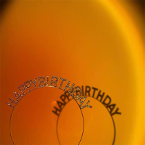 Ins net red sunset lamp happy birthday hairband headdress projector photo atmosphere prop scene decoration layout