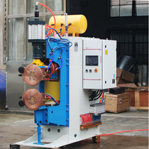 High-power AC frequency conversion roll welding machine pneumatic double drive silver tile roll welding machine stainless steel metal plate seam welding machine