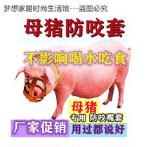 Mask mouthpiece mouthpiece special small pig farm cage cover horse cow sheep pig mouth cover Rope old sow anti-bite piglets