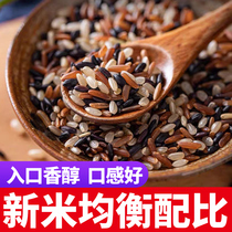 (Three-color brown rice 2500g) Fen Duxiang new rice grains black rice coarse rice satiated meal coarse grain low fat