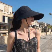 Sun hat lady summer new bike sun hat anti-UV hard hat hat wind blows without turning over the top sunscreen hat