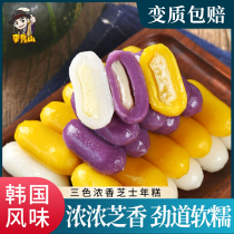 Cheese rice cake sandwich rice cake Zheshin rice cake authentic Korean fried rice cake Korean rice cake spicy fried rice cake combination