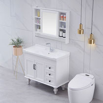 Floor-standing bathroom washbasin cabinet combination toilet wash table simple modern bathroom cabinet