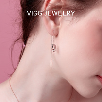 Vig earrings female sterling silver earrings 2021 New tide rose gold tassel earrings summer temperament butterfly earrings