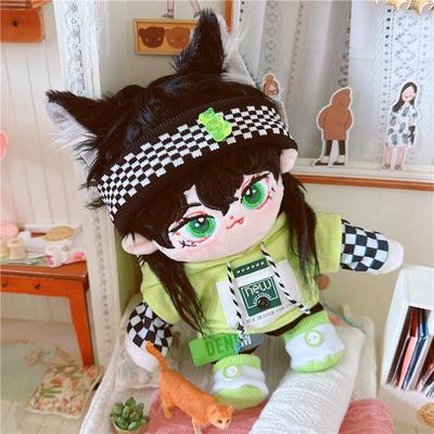 taobao agent Black plush toy, cute cotton naked doll, 20cm