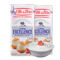 Tower light cream 1L*2 bottles Ailewei animal fresh thin cake mounting flower baking household raw materials imported from France