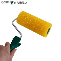 German Christine Middle closed-hole yellow brushed roller brush hollow sponge roller brush paint roller brush