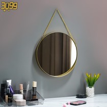 Mirror Household small hole-free wall-mounted dormitory dressing mirror wall-mounted bathroom mirror Sink mirror makeup bathroom mirror