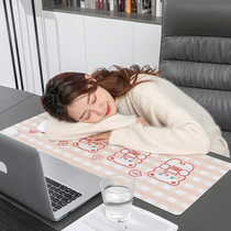 Heated table mat winter cold warm hand warm hand fever mouse pad office desktop large writing electric heating plate heating