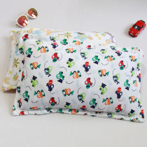 Kindergarten 3-10 year old baby buckwheat pillow child Lycra cotton pillow combed children pillow two-piece set can be removed and washed