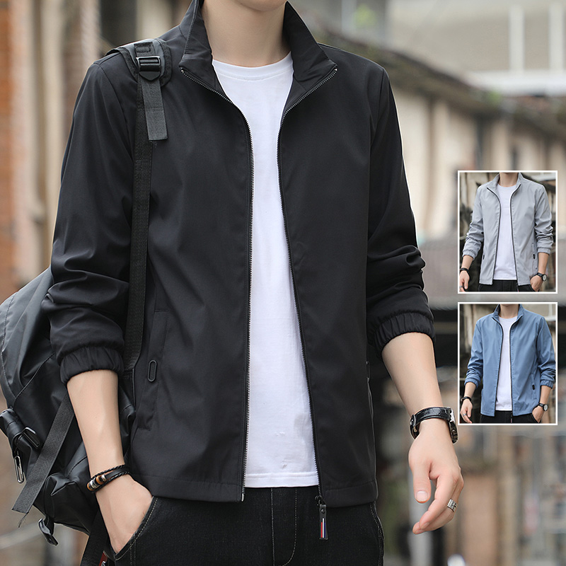 Jacket Men's 2023 Spring and Autumn New Fashion Brand Versatile Outwear Long Sleeve Upwear Men's Loose Casual Coat