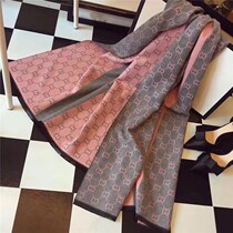 South Korea double-sided cashmere scarf ladies autumn and winter New thickened European and American wind Joker shawls dual-purpose long scarf women