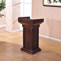 Solid wood podium speaking desk welcome desk guide desk reception desk teacher wedding hosting oath table