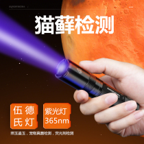 God Fire Woods light Cat Moss Rechargeable Flashlight Test Fluorescent Agent Purple Light 365nm Banknote Special