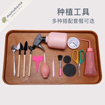Yunnan Direct Fat MuMuHome Multi-meat plant Potted water spray pot Flower Garden Art Tools Suit Flowers Small Iron Shovel