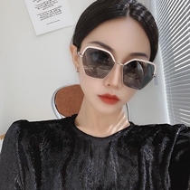 Korean version of small face polarized sunglasses womens fashionable long face glasses square sun-proof UV retro tide sun glasses