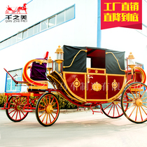 Deposit Prince William royal carriage folding canopy Classical wedding carriage European retro factory direct sales exhibition