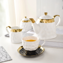 Nordic hand-held creative ceramic coffee cup set simple English afternoon tea black tea cup teapot tea set European style