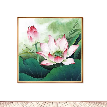 荷花扇面画-荷花扇面画促销价格、荷花扇面画品牌- 淘宝