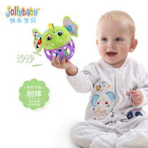 jollybaby Baby hand grip ball Baby buckle hole toy ball Newborn tactile perception training puzzle
