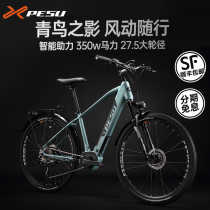 Double speed travel PESU Bluebird mid-mounted torque sensing bicycle electric power long battery life riding leisure mountain bike