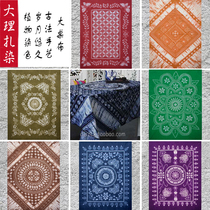 Yunnan Ethnic Characteristics Handicrafts Great Deal White Ethnic Group Full Cotton Zdyeing Bed Linen Table Cloth Hanging Decoration Multi Floral Color Recommendation