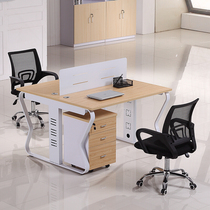 Office furniture computer desk screen office table and chair single 2 4 people desk simple modern staff Station