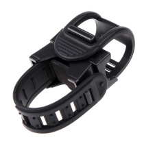 Adjustable size bicycle light clip flashlight light holder silicone soft glue light clip riding equipment accessories