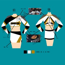 Professional custom La La exercise suit Cheerleading performance suit custom mens and womens childrens competitive aerobics clothing