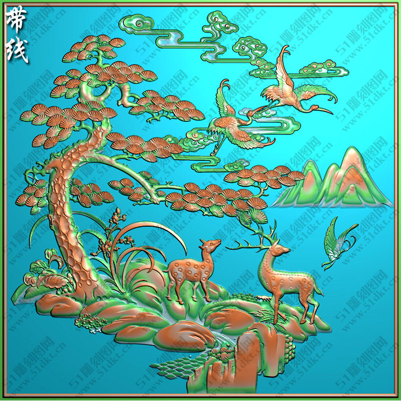 鹤鹿同春图-鹤鹿同春图促销价格、鹤鹿同春图品牌- 淘宝